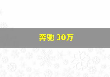 奔驰 30万